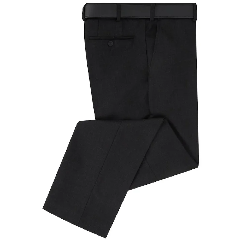 Prestige Wool Blend Charcoal Trouser. Masculine Men's Thick